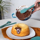 Espátula de Silicone Duplo Reta Pão Duro Verde Escuro Oikos