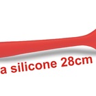 Espatula De Silicone Reta Vermelha 28cm