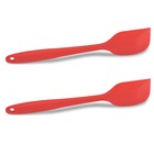 Espatula De Silicone Reta Vermelha 28cm