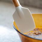 Espátula Em Bambu E Silicone Hudson Home Prime 29cm Branco