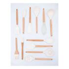 Espátula Flat Em Bambu E Silicone Hudson Home Prime 30 5cm Br