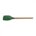 Espatula Live Em Silicone Verde Com Cabo Em Madeira Tramontina