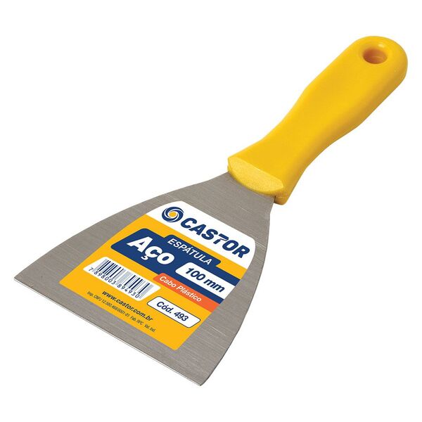 Espátula Multiuso De Aço 100mm Cabo Plástico - Série 490 Cast