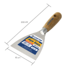 Espátula Multiuso De Aço Inox 100mm Cabo Madeira - Série 590