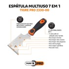 Espatula Multiuso Pro 7 Em 1 Tigre