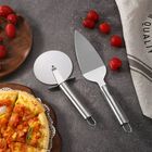 Espátula Pá Para Servir E Cortar Bolo Em Inox Com Cabo Rose G