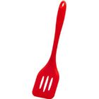 Espátula Pano Sul Reta Inteiramente Silicone Cabo Maciço Verm