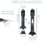 Espátula Para Aplicação De Rejunte Removedor De Silicone Cala