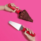 Espátula Para Bolo Inox Vermelho - Oikos