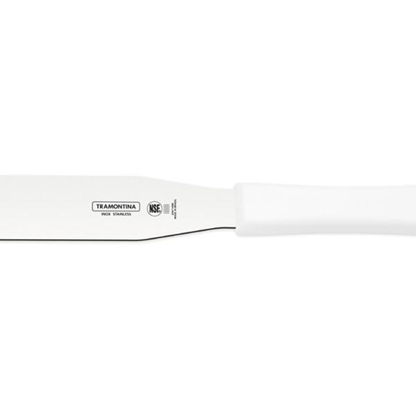 Espatula Para Confeiteiro 6 Profissional Branco Lamina Aco In