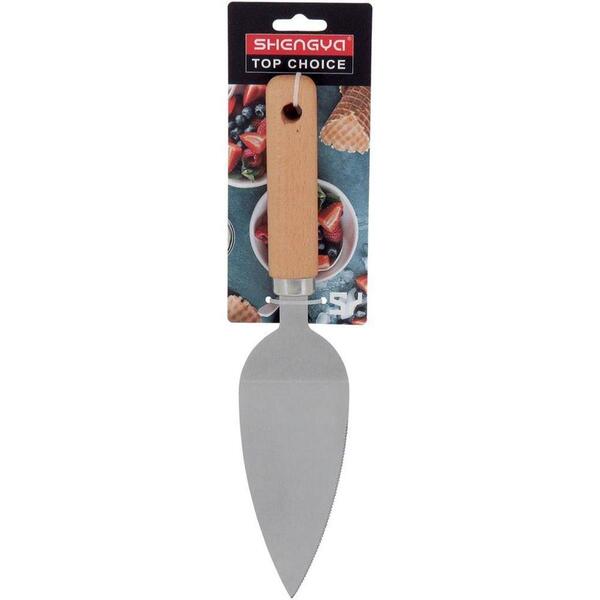 Espátula Para Cortar Bolo E Torta Pá De Inox Natural 25cm