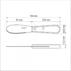Espatula Para Manteiga 3 Polywood Vermelholamina De Aco Inox