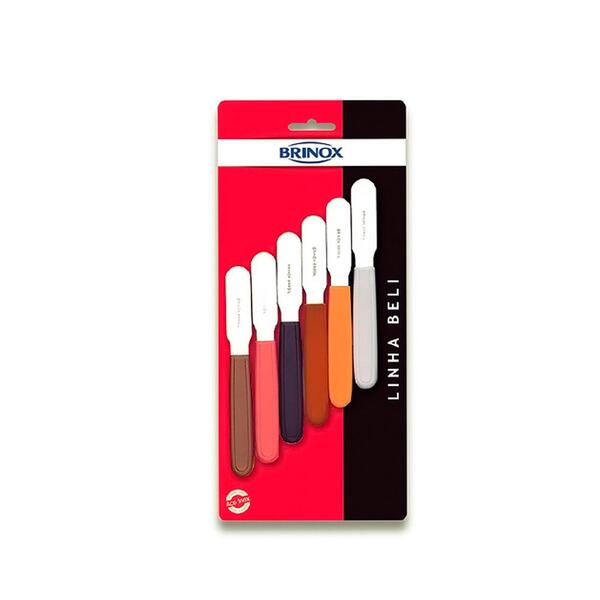 Espátula Para Manteiga Brinox Beli 6 Peças