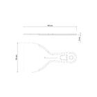 Espatula Plastica Lisa 10 Cm Tramontina