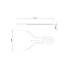 Espatula Plastica Lisa 10 Cm Tramontina
