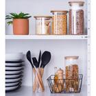 Espátula Redonda De Silicone Com Cabo De Madeira - Oikos