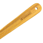 Espátula Reta Pão Duro Silicone E Cabo Bambu Utensílio Cozinh