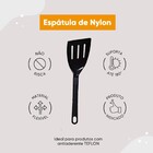 Espátula Talher Nylon Cozinha Goumert Utensílio Preto 28cm