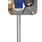 Espatula Utilita Em Aco Inox Com Cabo De Polipropileno Azul T