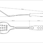Espatula Utilita Em Nylon Com Cabo De Polipropileno Preto Tra