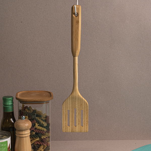 Espátula Vazada De Bambu Oikos 35cm Organica