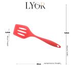 Espátula Vazada De Silicone Vermelha 30cm - Lyor