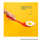 Espátula Vazada De Silicone - Vermelho - Oikos