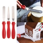 Espátulas Para Confeitar Vermelho 3 Peças