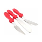 Espátulas Para Confeitar Vermelho 3 Peças