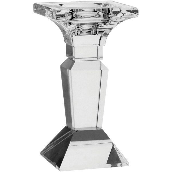 Espectrum Castiçal Suporte Para Vela 14x7x7cm Cristal Transpa