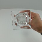 Espectrum Castiçal Suporte Para Vela 20x7x7cm Cristal Transpa