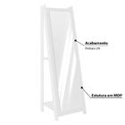 Espelheira 1,61m Com 2 Prateleiras - Branco