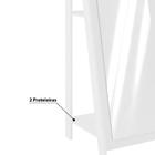 Espelheira 1,61m Com 2 Prateleiras - Branco