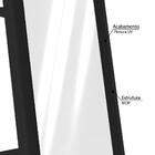 Espelheira 1,61m Com 2 Prateleiras - Preto