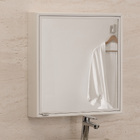 Espelheira para Banheiro 1 Porta 51x49x10,5cm Branca Cris Metal