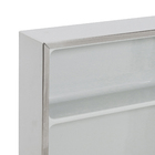Espelheira para Banheiro 1 Porta 53,5x39x10cm Linha Retrô Silver Cris Metal