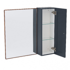 Espelheira para Banheiro 1 Porta 74,5x81x17cm Nórdic Petróleo Petróleo Mazzu