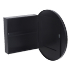 Espelheira para Banheiro 1 Porta 80x80x19cm Luana Preta Darabas Agardi