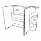 Espelheira 2 Portas 3 Nichos Zaya