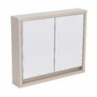 Espelheira para Banheiro 2 Portas 60x71x13cm Alice Nude Fabribam
