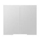 Espelheira para Banheiro 2 Portas 65x75x18cm Jazz Branca Mazzu