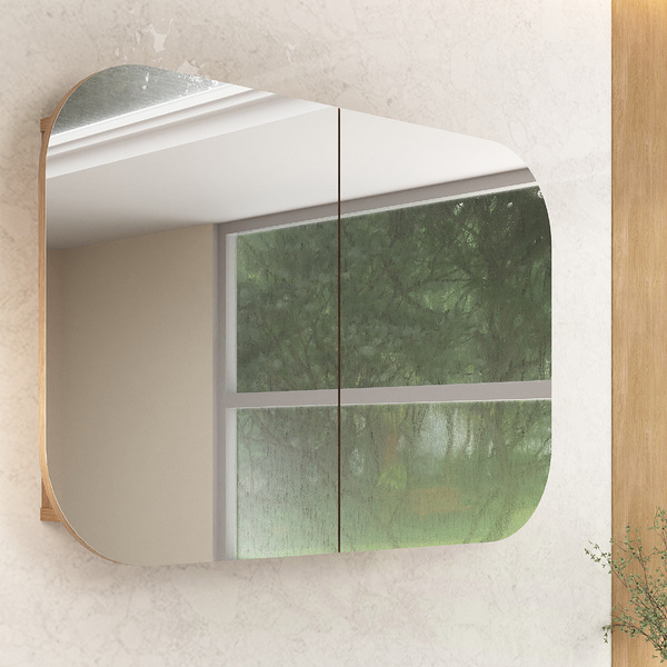 Espelheira para Banheiro 2 Portas 86x60x1265cm Tereza Cristina Catedral Fabribam