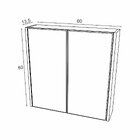 Espelheira 2 Portas Mabel  Preto