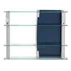 Espelheira para Banheiro 64x80x11,5cm sem Portas Linha Retrô Silver Cris Metal