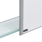 Espelheira para Banheiro 64x80x11,5cm sem Portas Glass Retro Silver Cris Metal