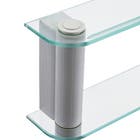 Espelheira para Banheiro 64x80x11,5cm sem Portas Glass Retro Silver Cris Metal