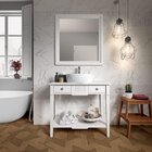 Espelheira 85x80cm Mdf Nouvelle  Branco