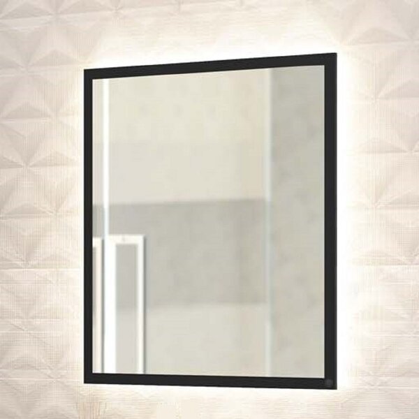 Espelheira 87x75cm Para Banheiro Viso Móveis Bosi Preto