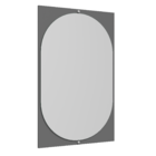 Espelheira Amsterdã 64 Cinza Fosco Darabas Agardi