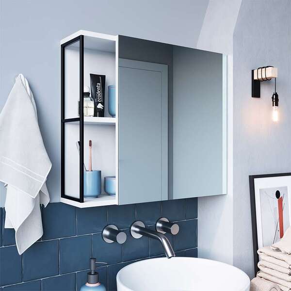 Espelheira Angel 1 Pt Pretoa E Branca